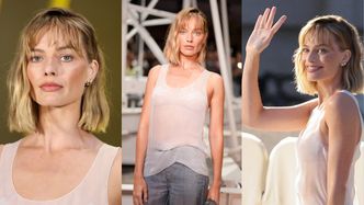 Margot Robbie dumnie prezentuje krótkiego boba na Fashion Weeku w Paryżu. Udana zmiana? (ZDJĘCIA)