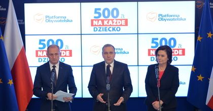 Platforma Obywatelska proponuje 500 zł na każde dziecko