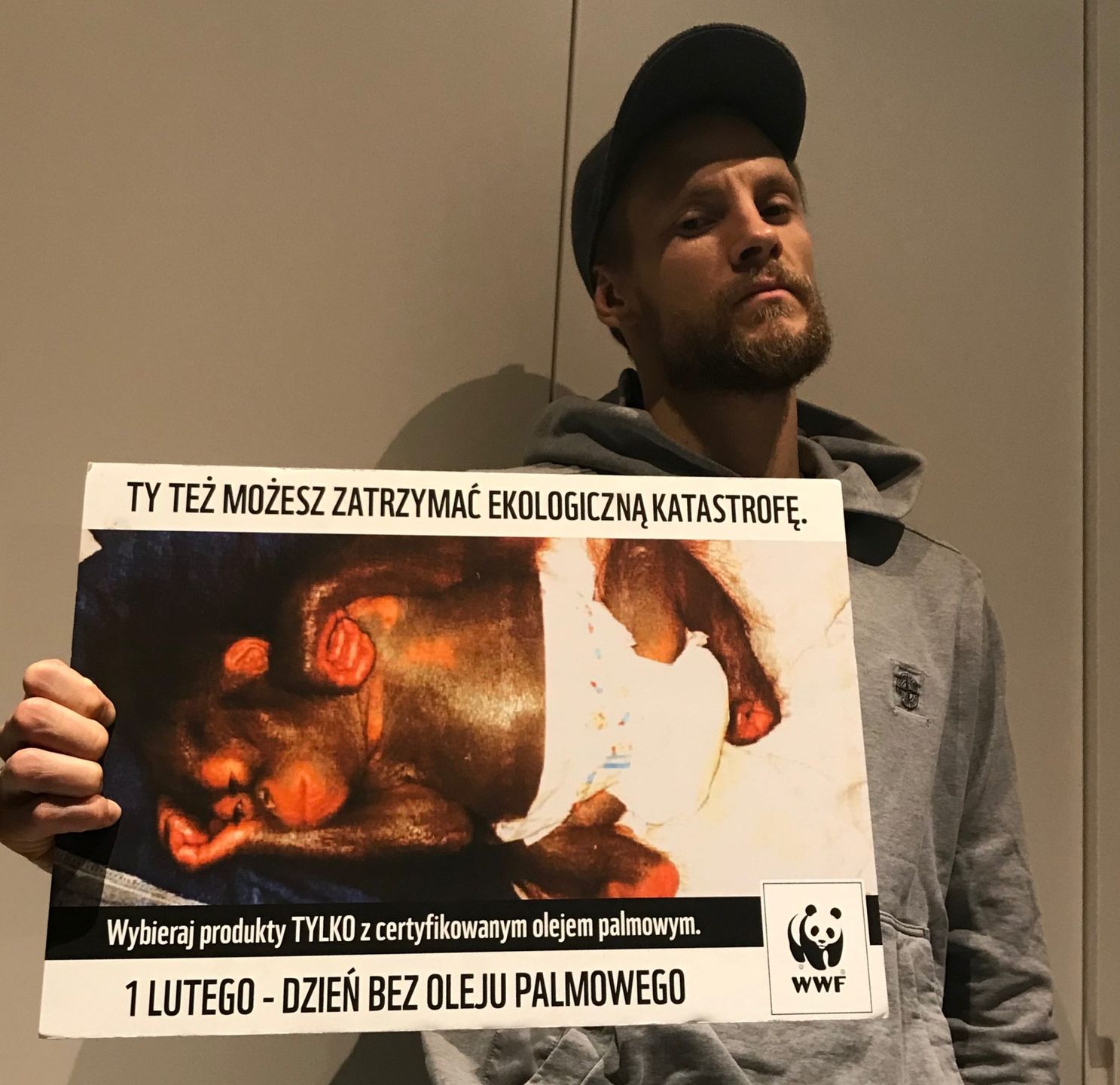 Sebastian Fabijański - Dzień bez oleju palmowego, akcja WWF Polska
