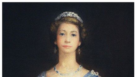 Portret Elżbiety II namalowany przez Johna Nappera w 1952 roku