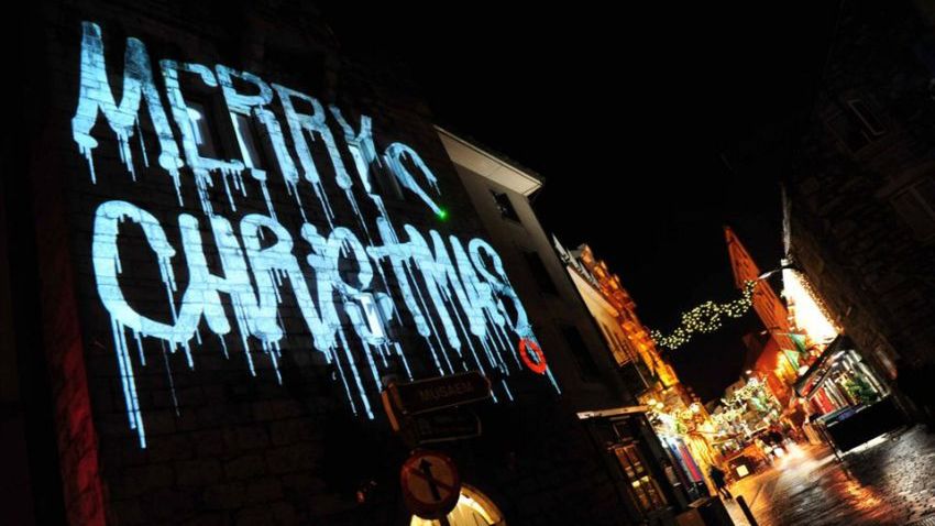 Świąteczne, całkowicie legalne graffiti [wideo] 1