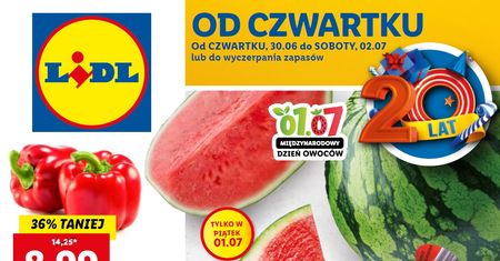Lidl nowa gazetka 30.06-2.07. Promocje w Lidlu od czwartku 30 czerwca