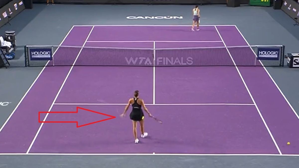 Aryna Sabalenka w meczu z Jessicą Pegulą