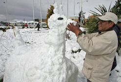 Śnieg zaskoczył mieszkańców Boliwii