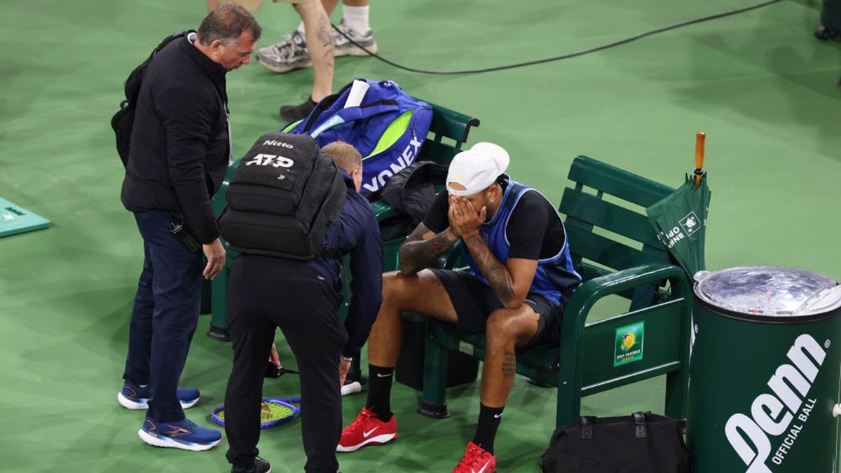 Getty Images / Clive Brunskill / Na zdjęciu: Nick Kyrgios podczas Indian Wells