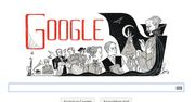 Bram Stoker. 165. rocznica urodzin wg Doodle
