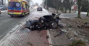 BMW rozerwało na kawałki. Dramatyczne sceny w Żelkowie