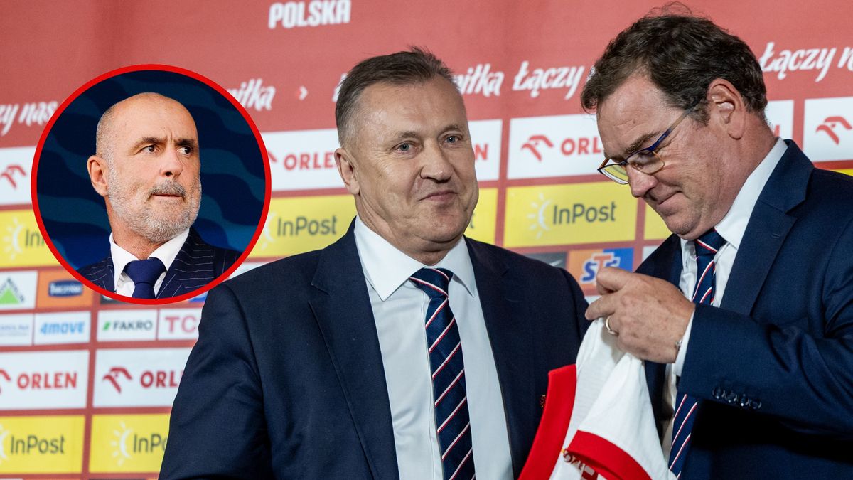 Getty Images / Na zdjęciu: Cezary Kulesza (Ś) i Jan Urban (P) oraz Michał Probierz (w kółku)