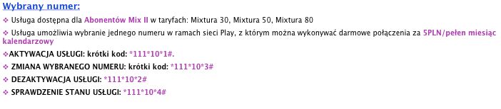 Wybrany numer w Play Mixtura i nowa oferta dla przenoszących numer 2