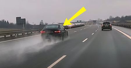 Padał deszcz i było ślisko. Spójrzcie na BMW