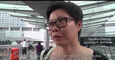Szef administracji Hongkongu odmówił ustąpienia z urzędu; protesty trwają