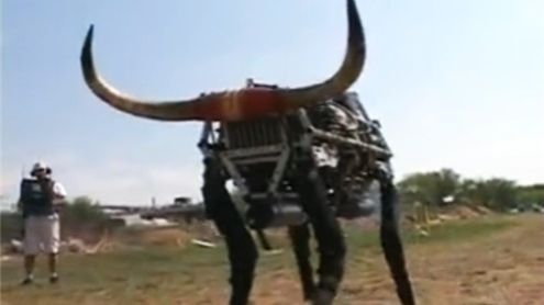 Wideo: BigDog zmieniony w byka może być groźną bronią 1