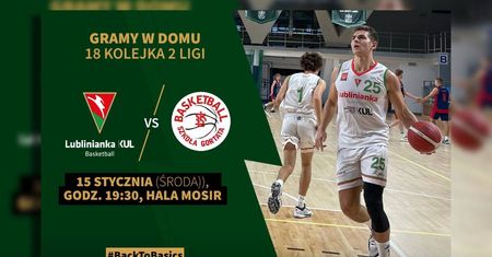 Lublin kontra Łódź. Rewanżowy pojedynek w II lidze koszykówki
