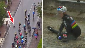 Wtargnął na trasę i spowodował wypadek! Faworyt Giro d'Italia poszkodowany