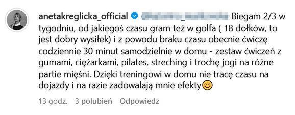 Aneta Kręglicka odpowiada fankom