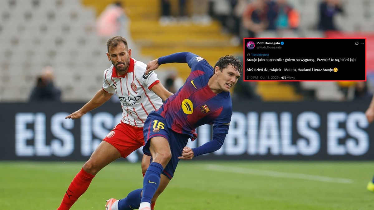 PAP/EPA / Alberto Estevez / Na zdjęciu: Piłkarze podczas meczu FC Barcelona - Girona.