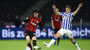 Bundesliga: Hertha BSC przegrała z Eintrachtem Frankfurt. Krzysztof Piątek bezbarwny i zmieniony