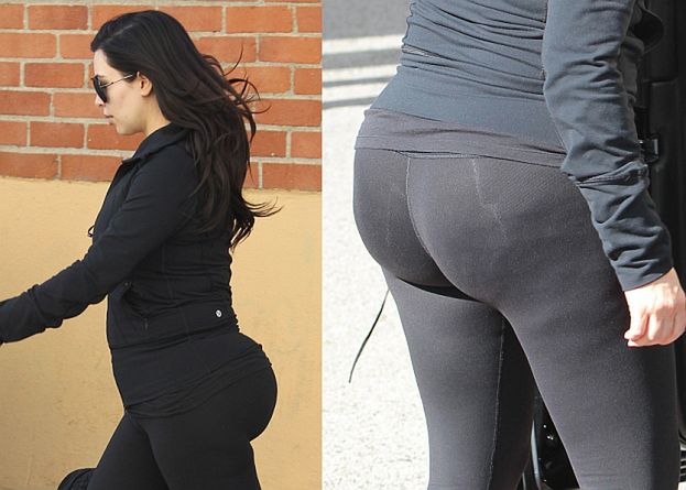 Kim Kardashian + obcisłe legginsy = ?