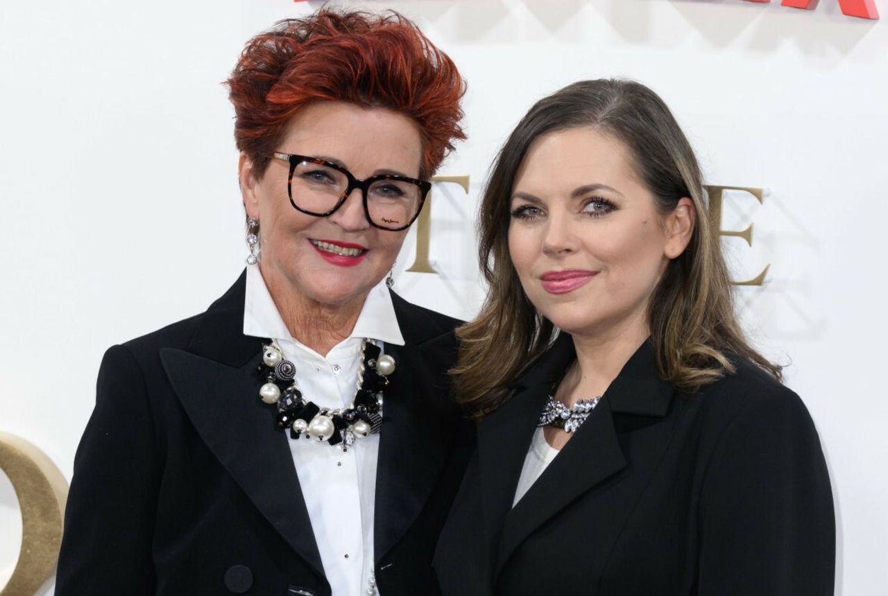 Jolanta i Aleksandra Kwaśniewskie na premierze finału "The Crown" 