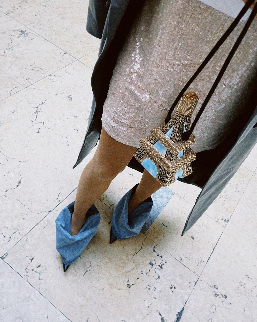 Sara Boruc w oryginalnych butach w Paryżu