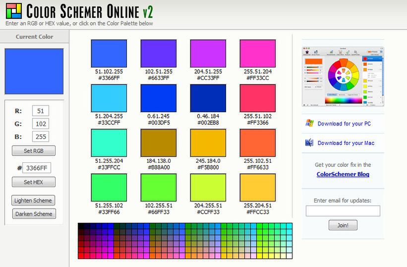 http://www.colorschemer.com/online.html