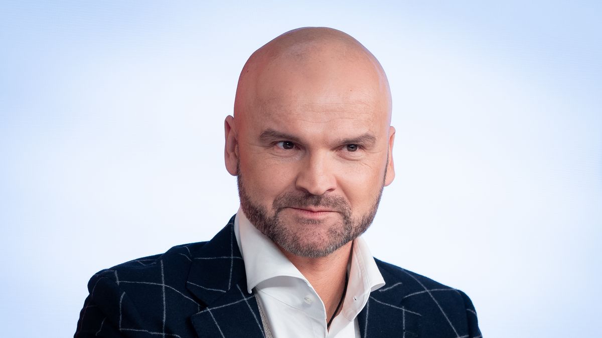 Rafal Brzoska during the press conference on the announcement of InPost as a strategic sponsor of the Polish Football Association and Poland national football team, at PGE National Stadium in Warsaw, Poland on May 30, 2022 (Photo by Mateusz Wlodarczyk/NurPhoto via Getty Images)