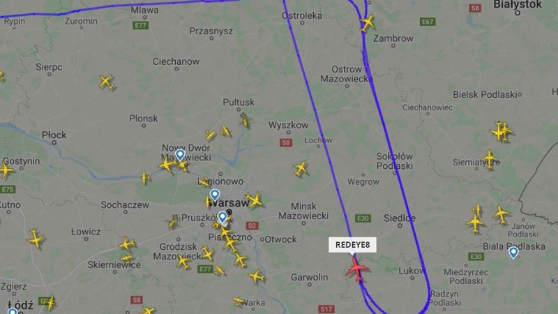 Samolot U.S. Air Force nad województwem lubelskim 13.09.2021