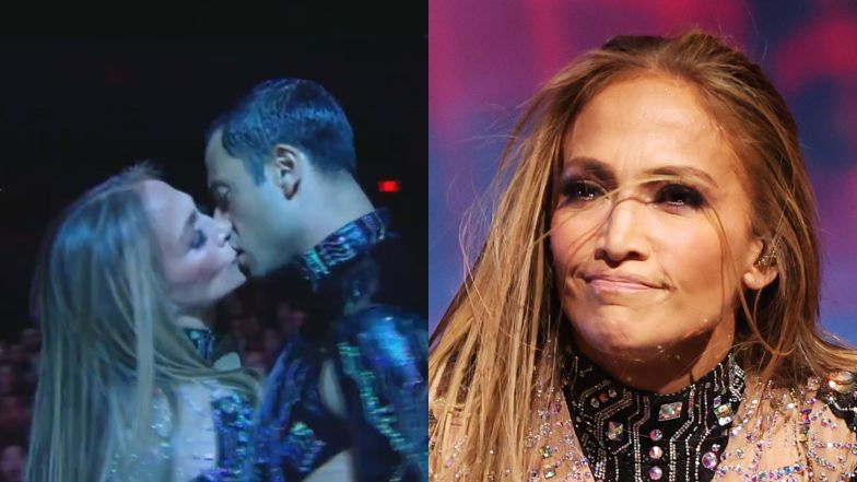Jennifer Lopez całowała się z tancerzami podczas występu