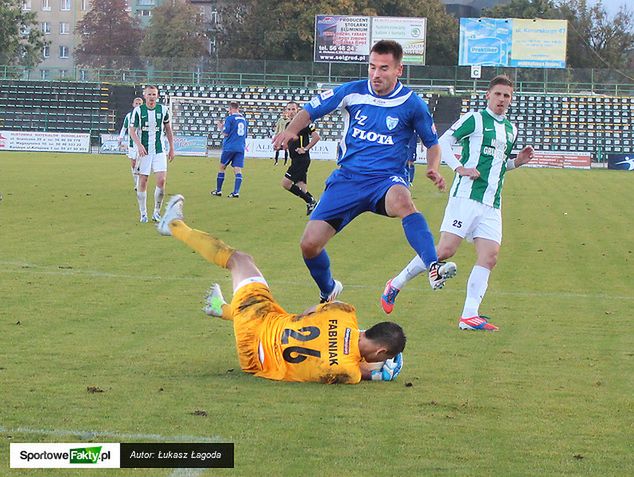 Robert Kolendowicz nie zachwyca formą, jak cała drużyna ze Świnoujścia