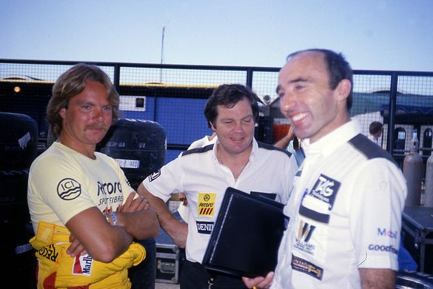 Frank Williams (po prawej) na początku działalności w F1 (fot. Williams)