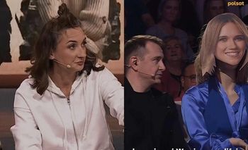 "Śmieszne" żarty w kabarecie przy udziale kartonowych głów Kaczorowskiej i Rogacewicza: "Ale słabą reklamę mu zrobiła"