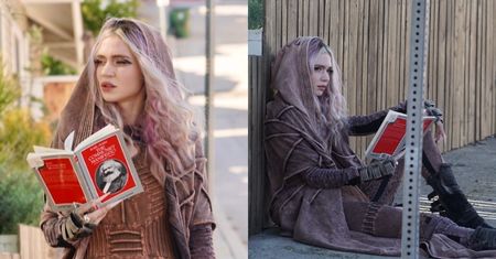 Towarzyszka Grimes oddaje się lekturze "Manifestu komunistycznego" po zerwaniu z multimiliarderem Elonem Muskiem (ZDJĘCIA)
