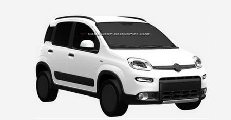 Fiat Panda 4x4 - wyciekły szkice patentowe