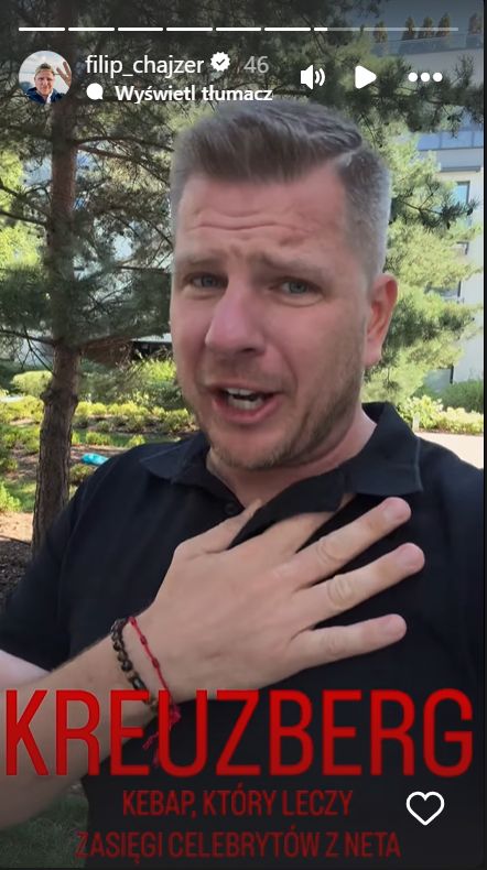 Filip Chajzer reaguje na zarzuty Blowka.