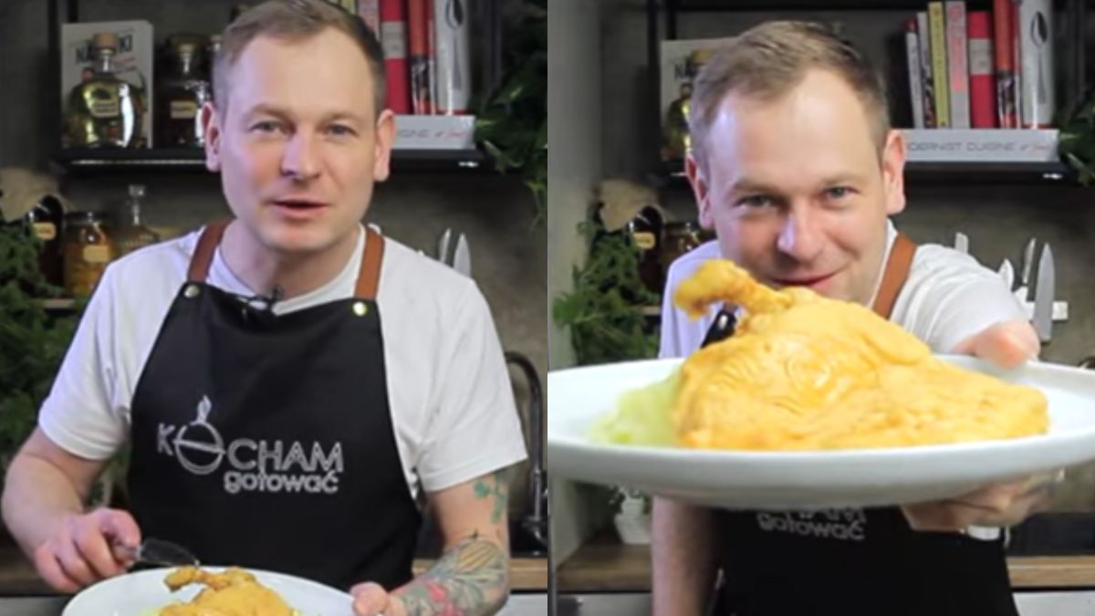Piotr Ogiński pokazał, jak przygotować kotleta po parysku 