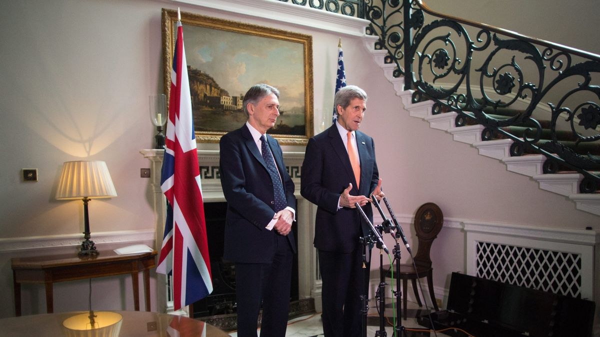 Konferencja szefów MSZ USA i Wielkiej Brytanii.