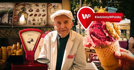 Ma 98 lat i codziennie wita gości w lodziarni. "Gdybym usiadł w domu, to bym się rozchorował"