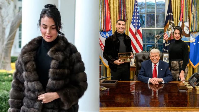 Cristiano Ronaldo i Georgina na spotkaniu z Donaldem Trumpem