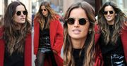 #TRENDY: Izabel Goulart w pluszowym płaszczu