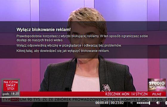 TVP walczy z internautami blokującymi reklamy i zachęca do wyłączenia adblocka