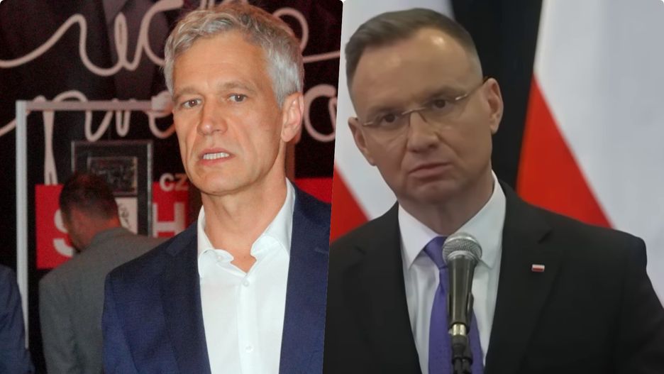 Michał Żebrowski sparodiował Andrzeja Dudę