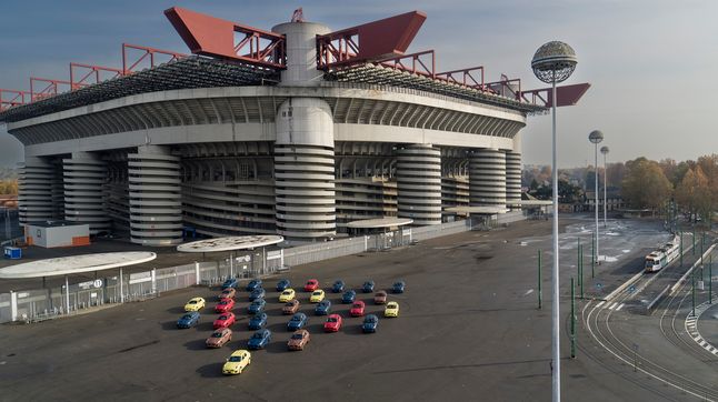 Masked Maserati Grecale fleet in Milan
