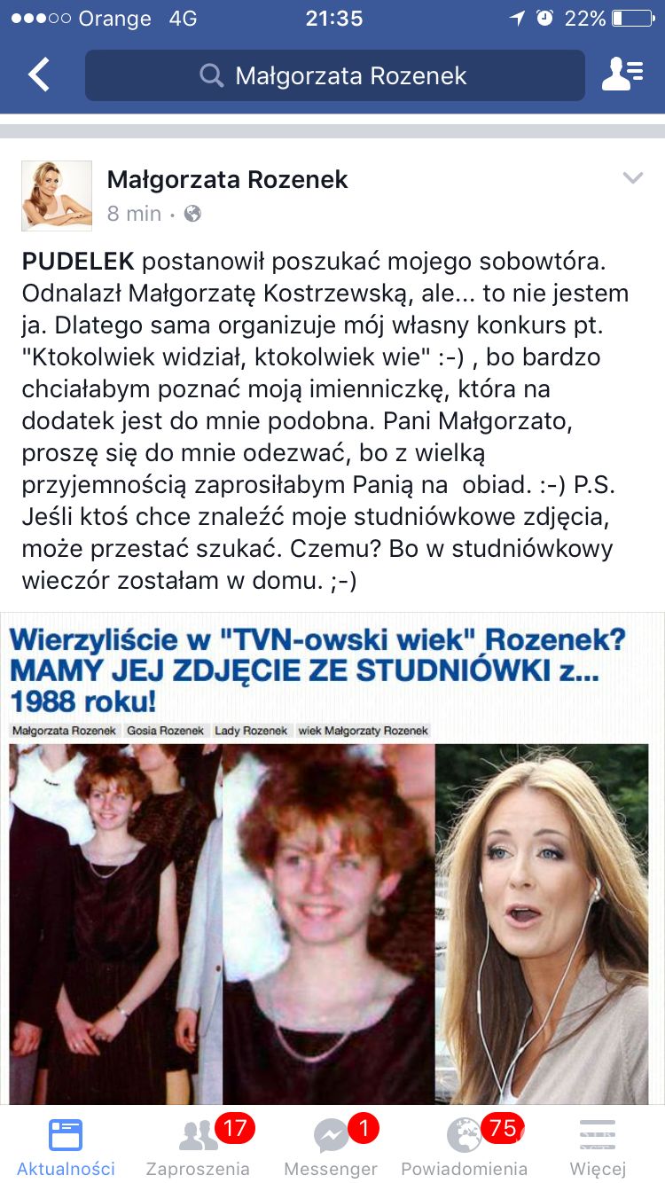 Ile lat ma Małgorzata Rozenek? Komentarz gwiazdy