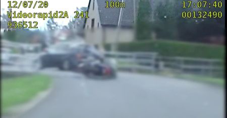 Kamieniec Ząbkowicki. 140 km/h w terenie zabudowanym. Pościg zakończony upadkiem pijanego motocyklisty