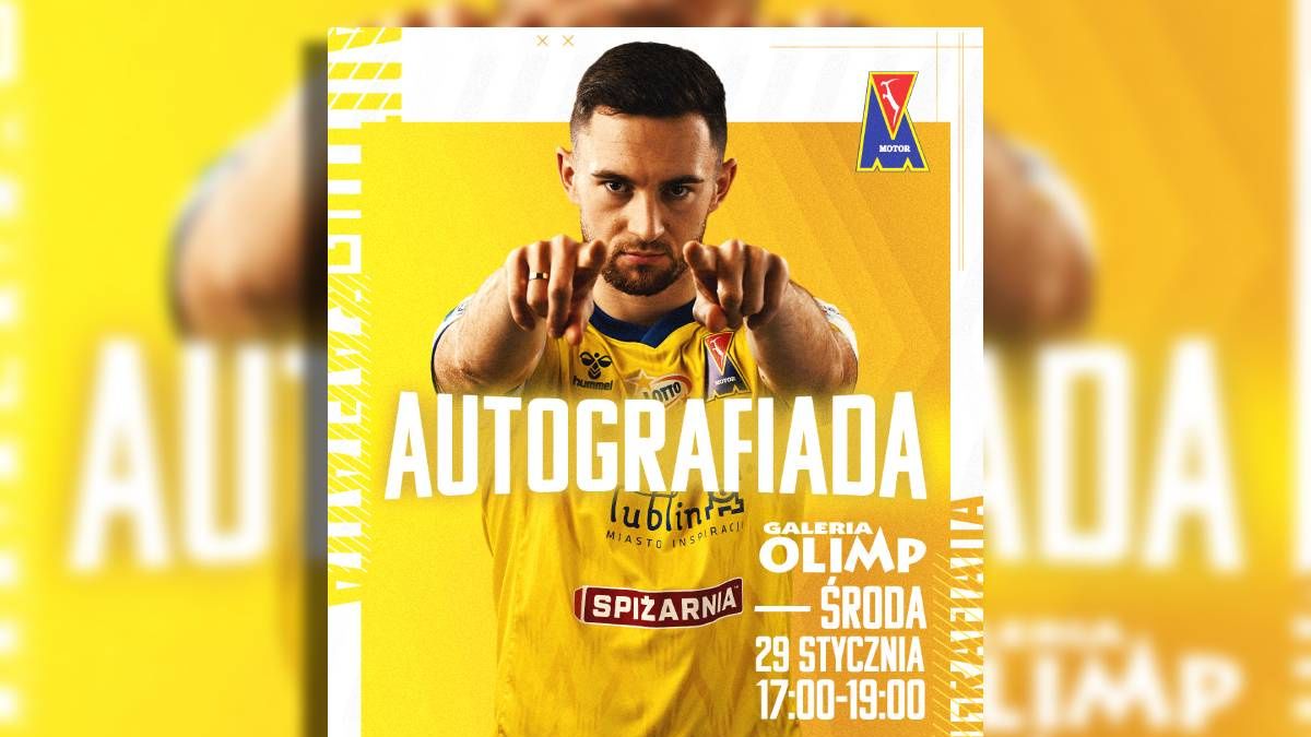 grafika Autografiada z drużyną Motoru