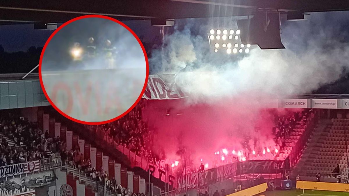 Zdjęcie okładkowe artykułu: WP SportoweFakty / Podczas meczu Cracovia - Widzew musiała interweniować straż pożarna