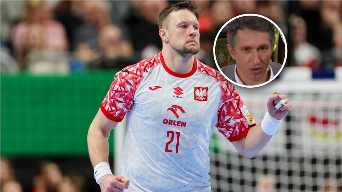 Materiały prasowe / Marco Steinbrenner/DeFodi Images via Getty Images i x.com/sportowy_kanal / Na zdjęciu: Kamil Syprzak i Sławomir Szmal (w kółeczku)