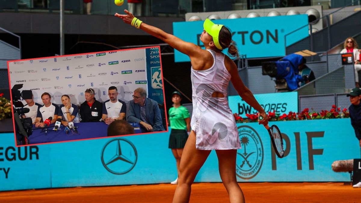 Getty Images / Miguel Reis/SOPA Images/LightRocket/ WP SportoweFakty/ Mateusz Kmiecik / Na zdjęciu: Magda Linette i konferencja prasowa