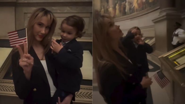 Ida Nowakowska zabrała syna do Kapitolu