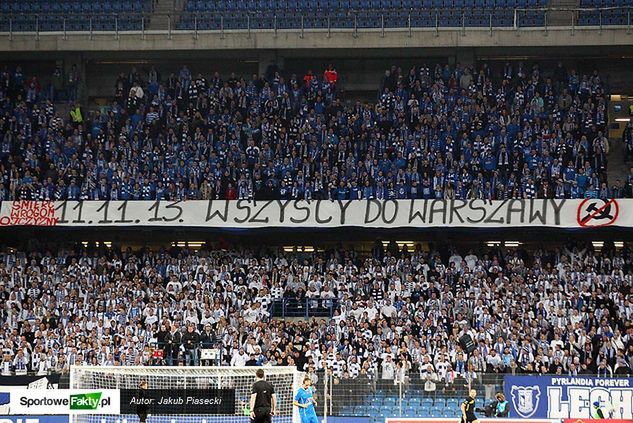 Fani Lecha Poznań tradycyjnie stawili się na swoim stadionie najliczniej